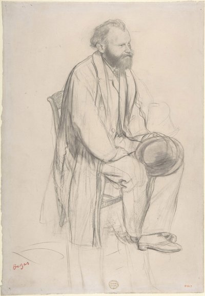 Study for a Portrait of Manet by Edgar Degas